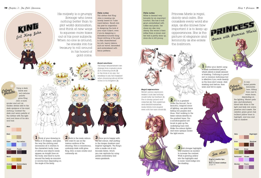 Super-Cute Manga Chibis to Draw and Paint