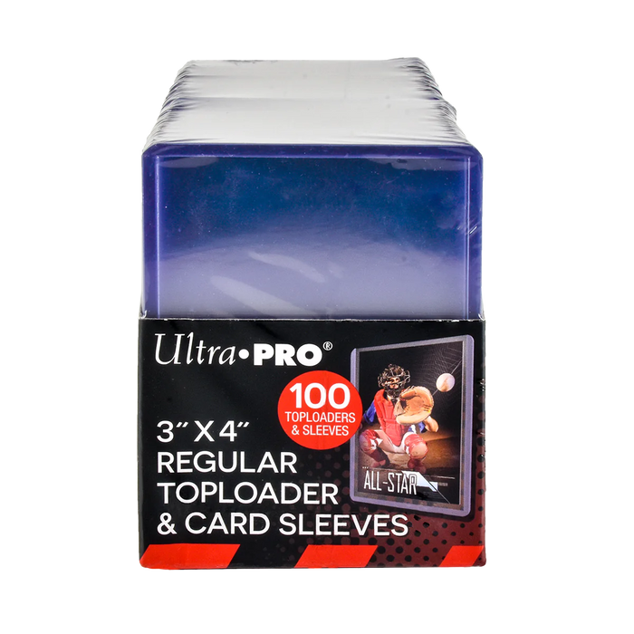 Ultra Pro - 3" X 4" Regular Toploaders & Card Sleeves 100 Pack