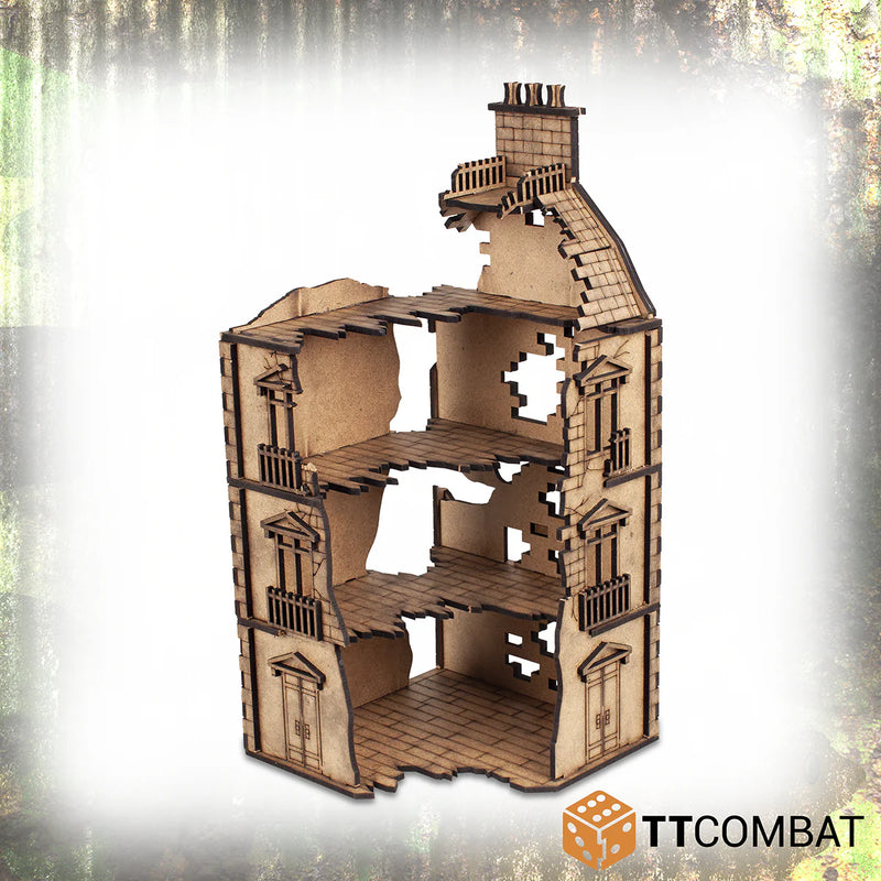 TTCombat - The City, Corner and Dilapidated Rowhouse Destroyed