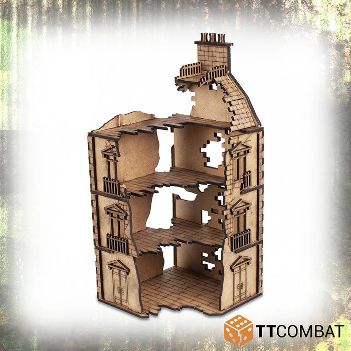 TTCombat - The City, Corner and Dilapidated Rowhouse Destroyed