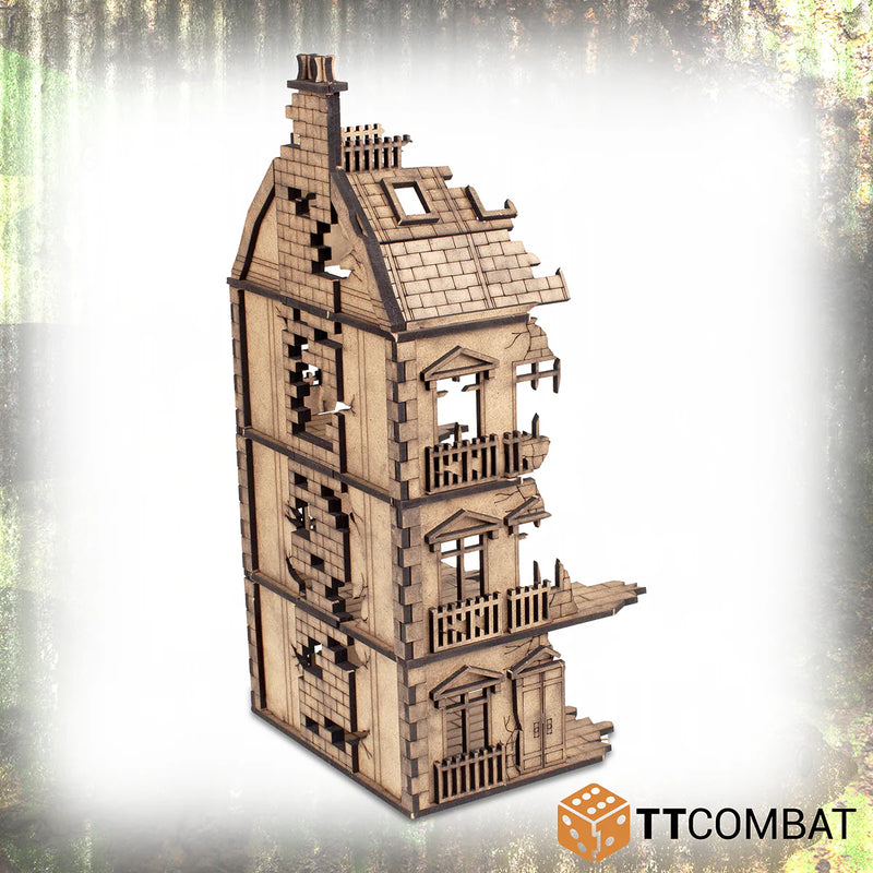 TTCombat - The City, Corner and Dilapidated Rowhouse Destroyed