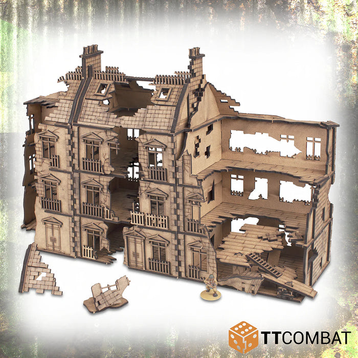 TTCombat - The City, Corner and Dilapidated Rowhouse Destroyed