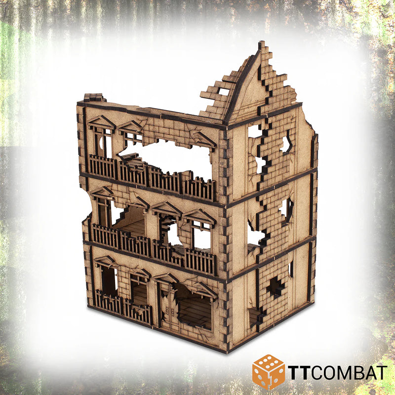 TTCombat - The City, Corner and Dilapidated Rowhouse Destroyed