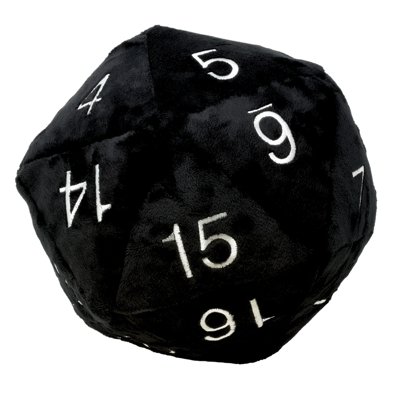 Jumbo Plush Novelty Dice Black