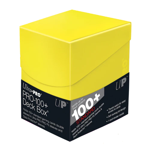 Ultra Pro - Pro-100+ Deck Box - Lemon Yellow