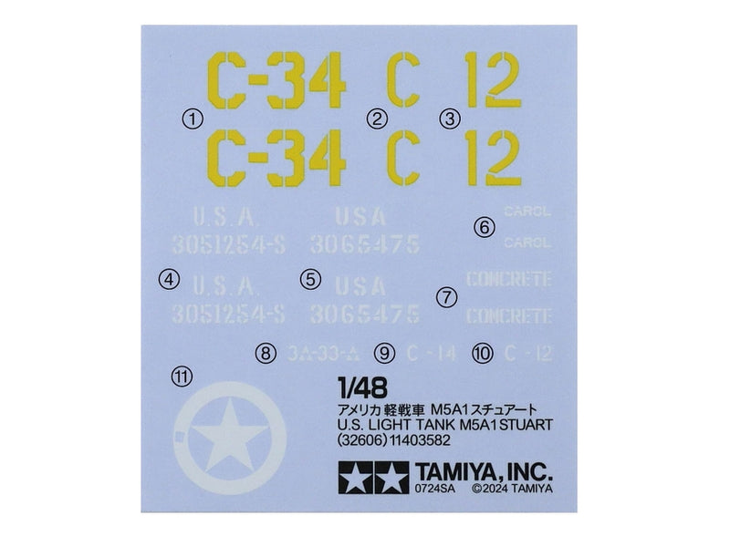 US Light Tank M5A1 Stuart (1:48)