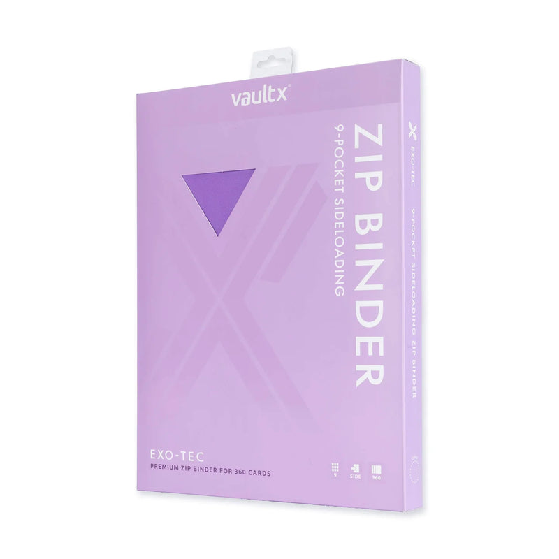 Vault X 9-Pocket Exo-Tec Zip Binder - Just Purple