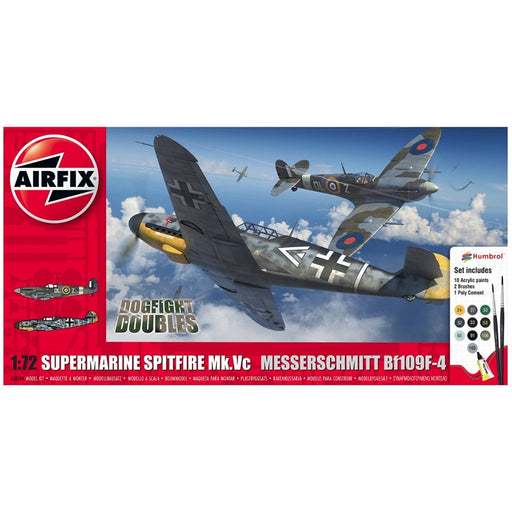 Airfix Supermarine Spitfire Mk.Vc vs Bf109F-4 - Dogfight Doubles 1:72