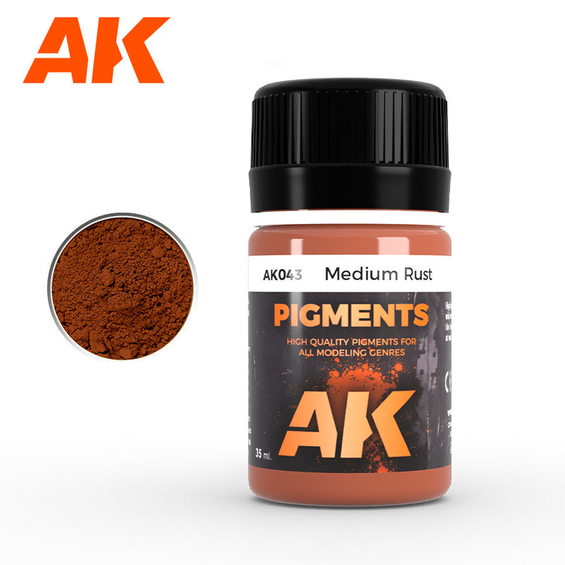 AK Interactive: MEDIUM RUST PIGMENT 35ML