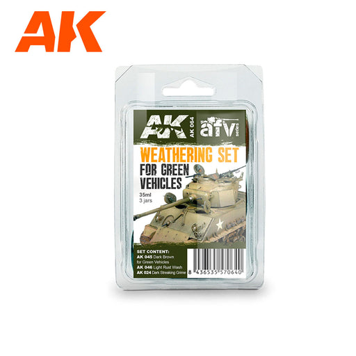 AK Interactive - Weathering Set For Green Vehicles