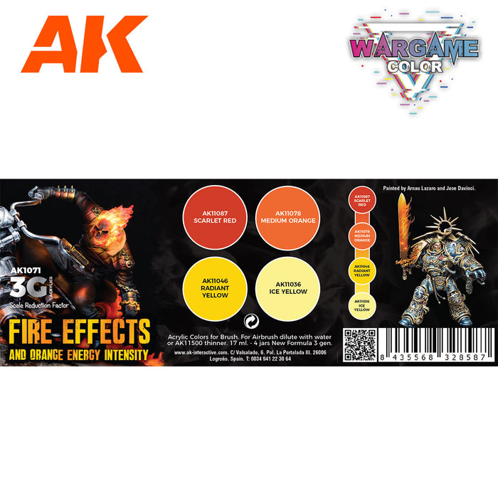 Wargame Color: Fire Effects Set - 3rd Gen