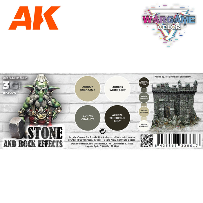 Wargame Color: Stone And Rock Effects Set - 3rd Gen