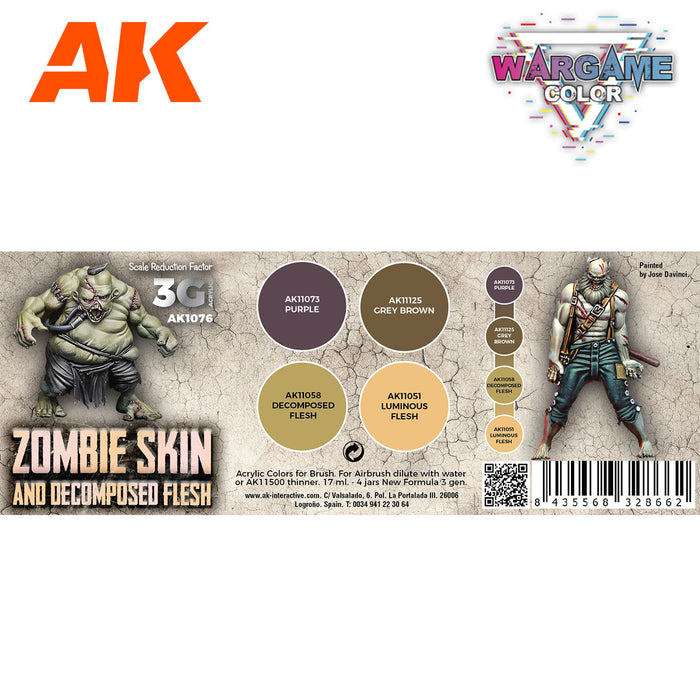 Wargame Color: Zombie Skin Set - 3rd Gen