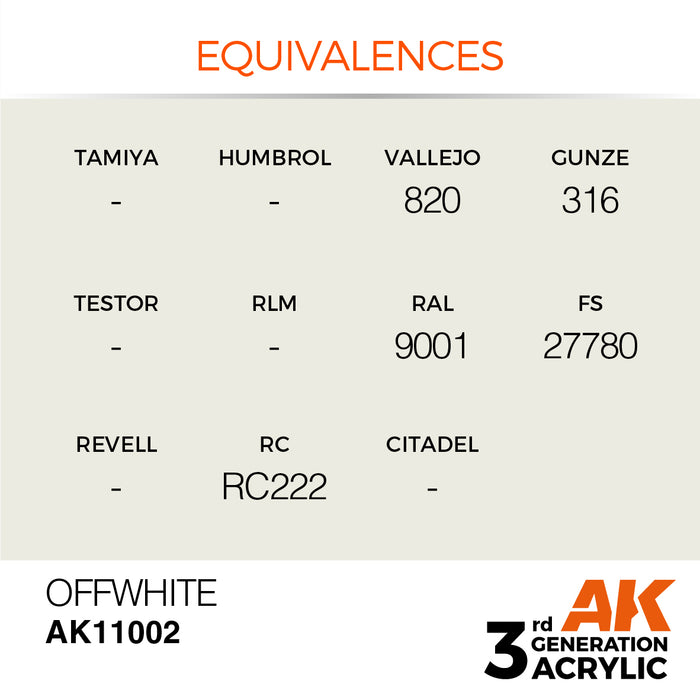 AK Interactive Offwhite - Standard - 17ml