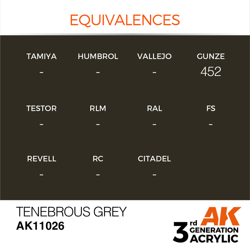 AK Interactive Tenebrous Grey - Standard - 17ml