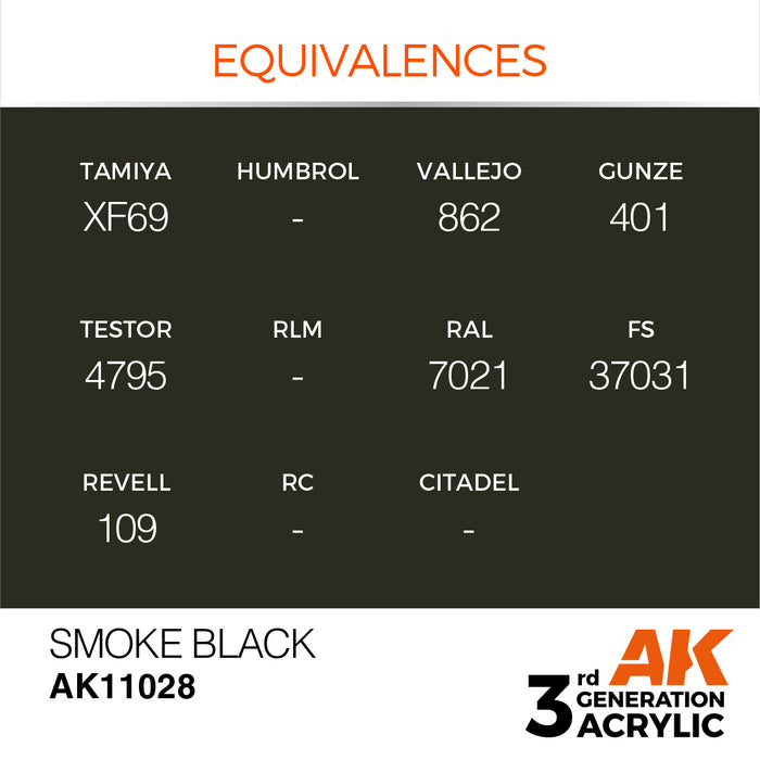 AK Interactive Smoke Black - Standard - 17ml