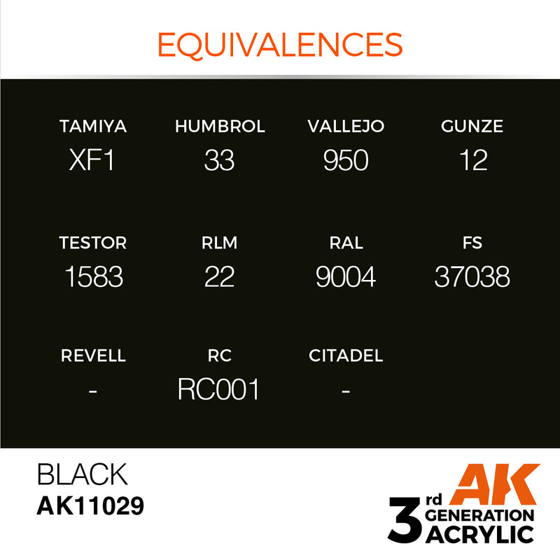 AK Interactive Black - Intense - 18ml