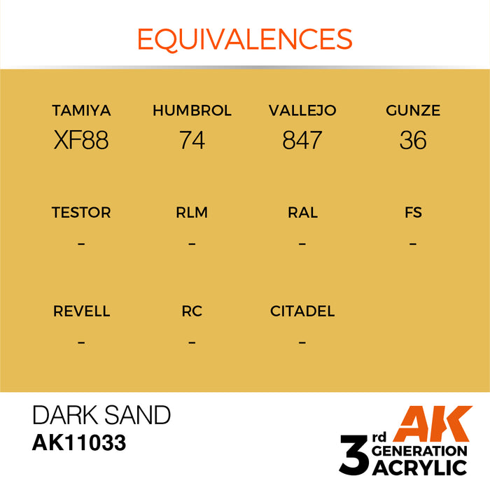 AK Interactive Dark Sand - Standard - 17ml