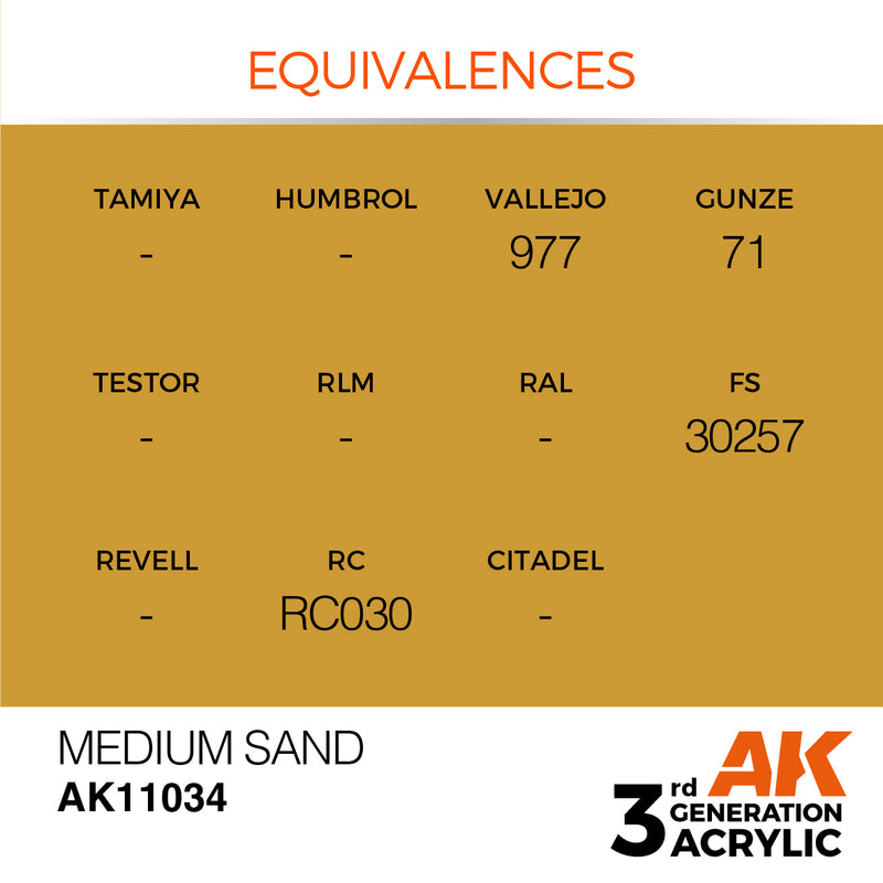 AK Interactive Medium Sand - Standard - 17ml