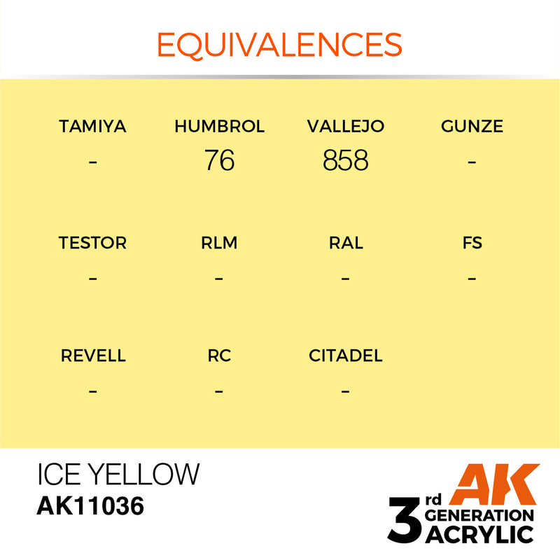 AK Interactive Ice Yellow - Standard - 17ml