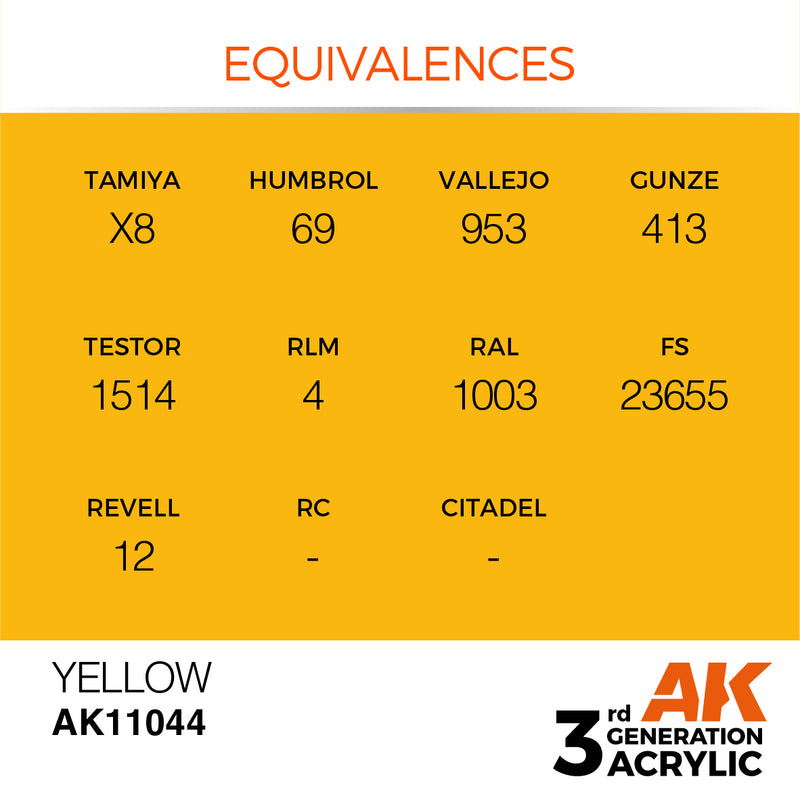 AK Interactive Yellow - Standard - 17ml