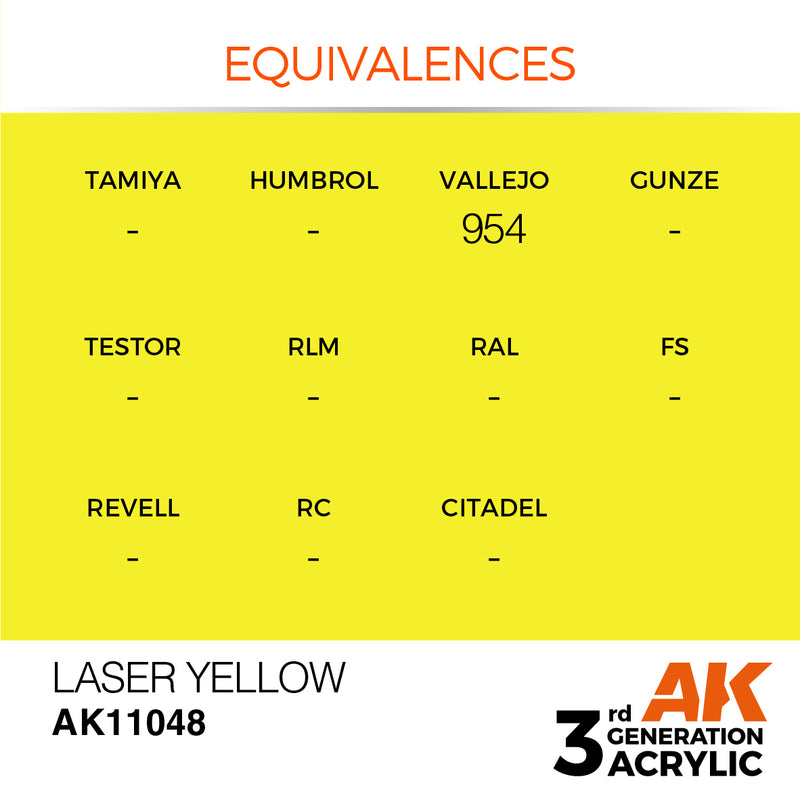 AK Interactive Laser Yellow - Standard - 17ml