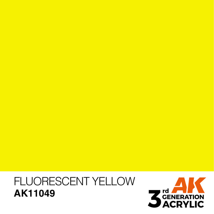AK Interactive Fluorescent Yellow - Standard - 17ml
