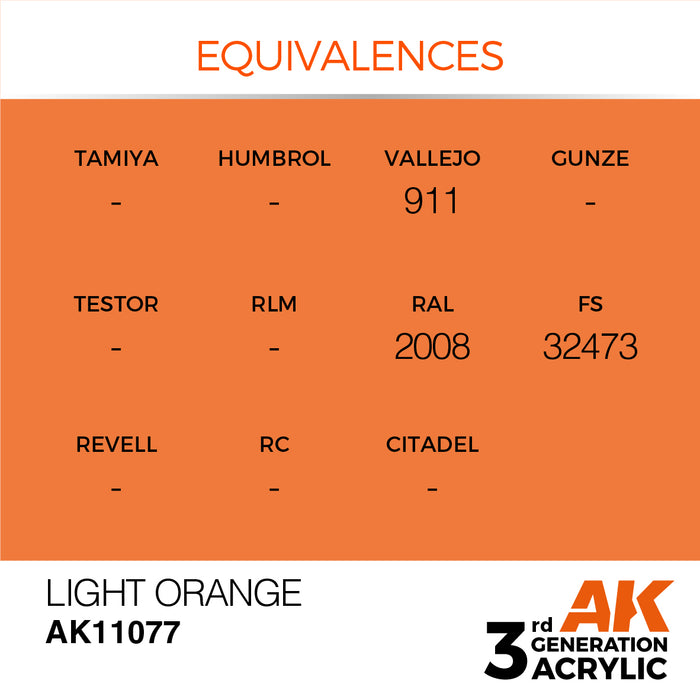 AK Interactive Light Orange - Standard - 17ml