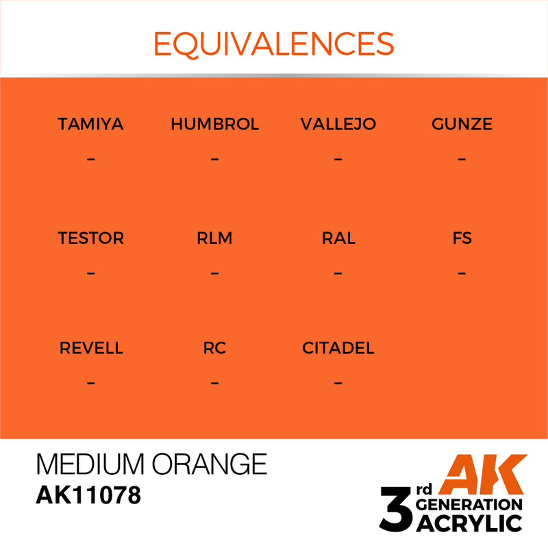AK Interactive Medium Orange - Standard - 17ml