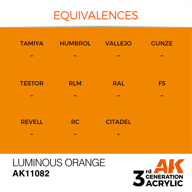 AK Interactive Luminous Orange - Standard - 17ml