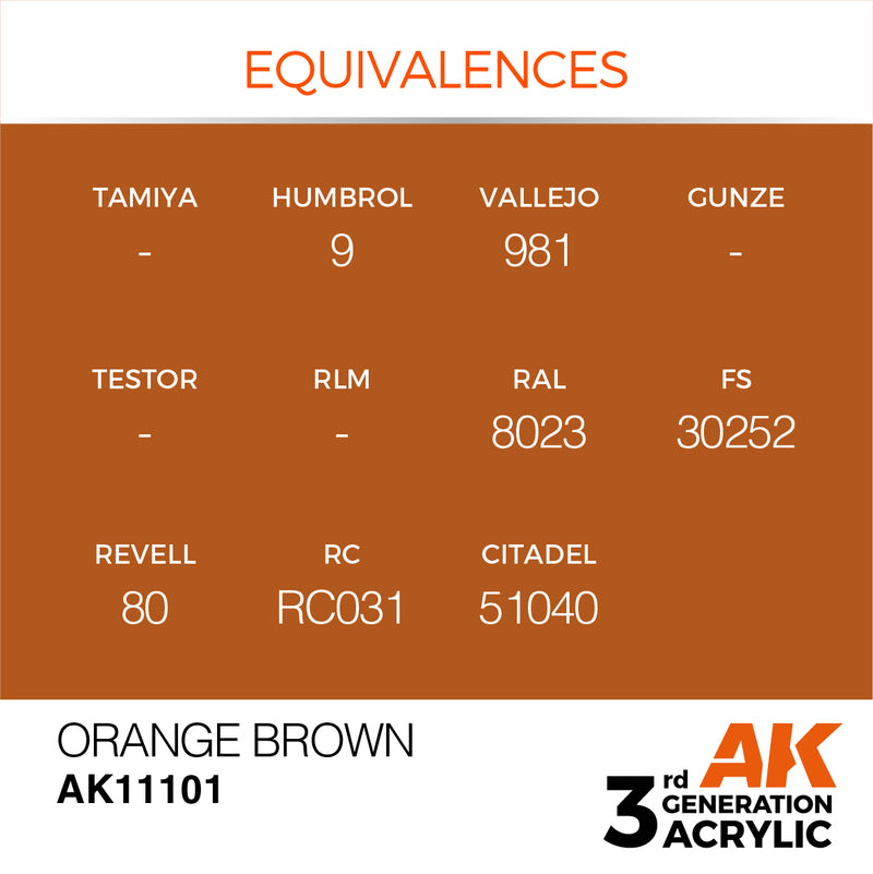 AK Interactive Orange Brown - Standard - 17ml