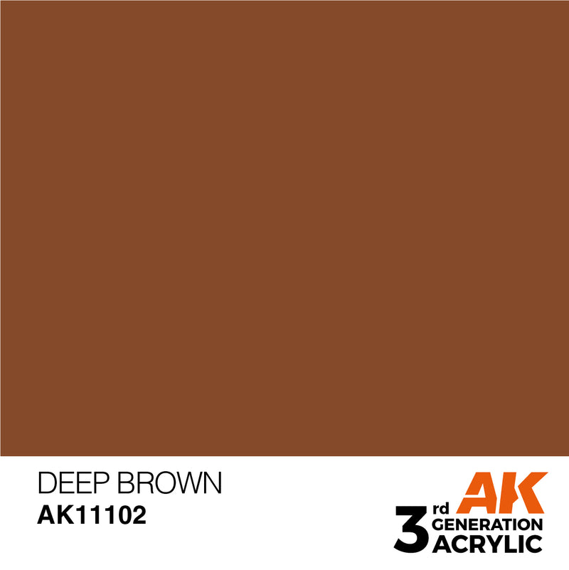 AK Interactive Deep Brown - Intense - 17ml