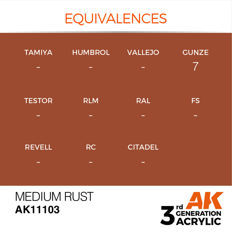 AK Interactive Medium Rust - Standard - 17ml