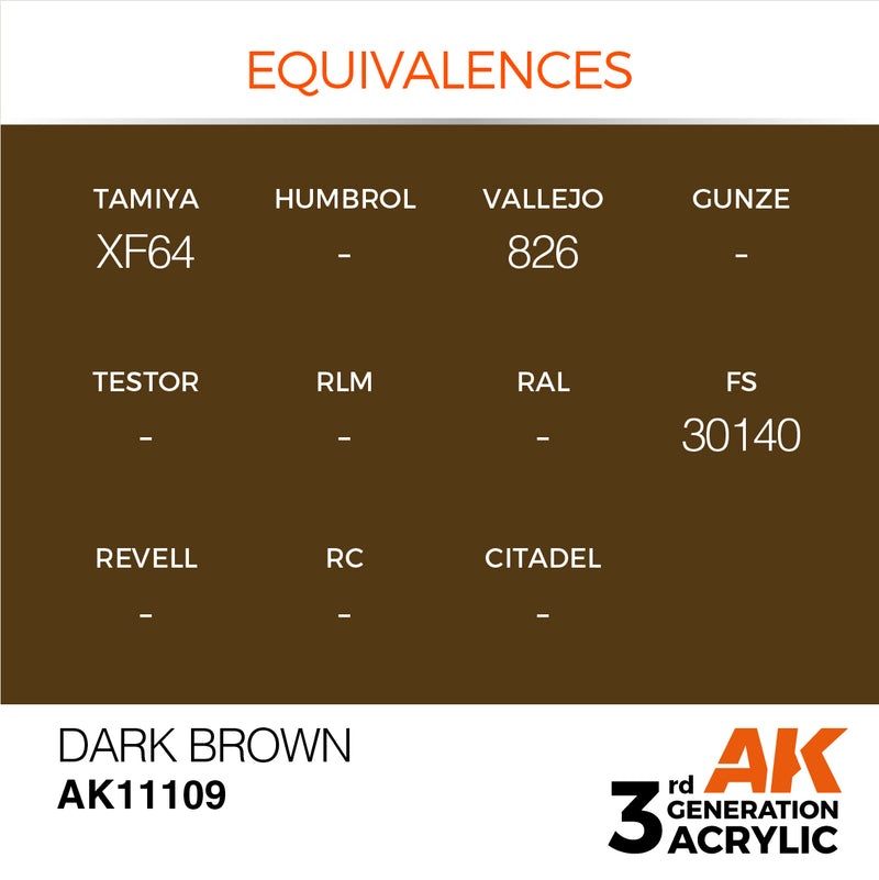 AK Interactive Dark Brown - Standard - 17ml