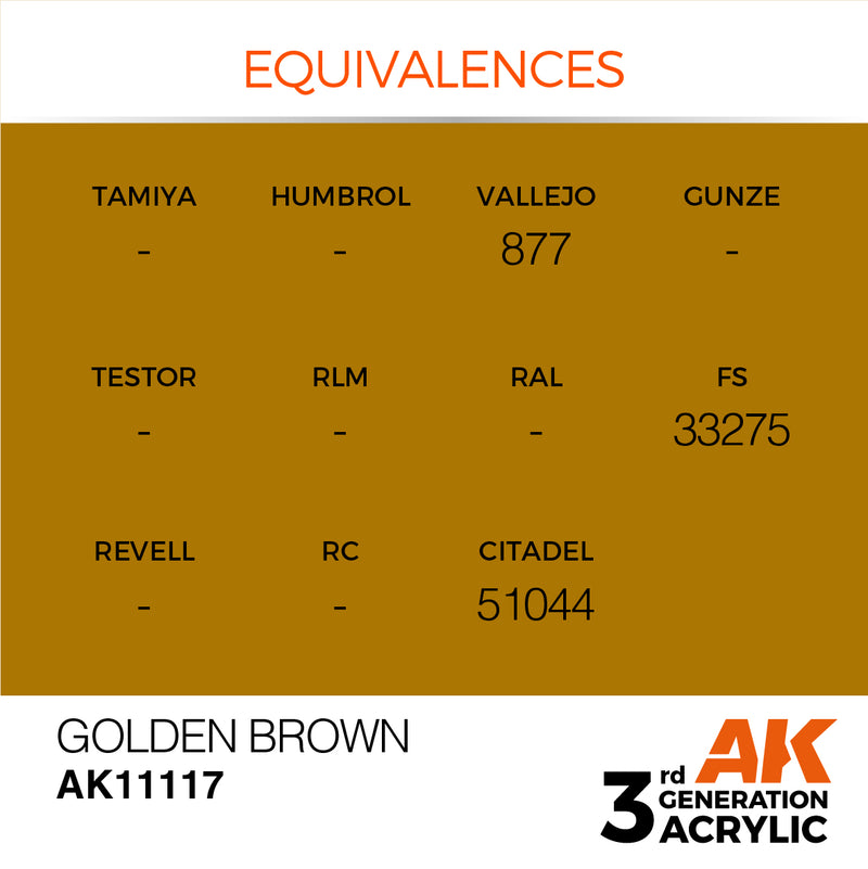 AK Interactive Golden Brown - Standard - 17ml