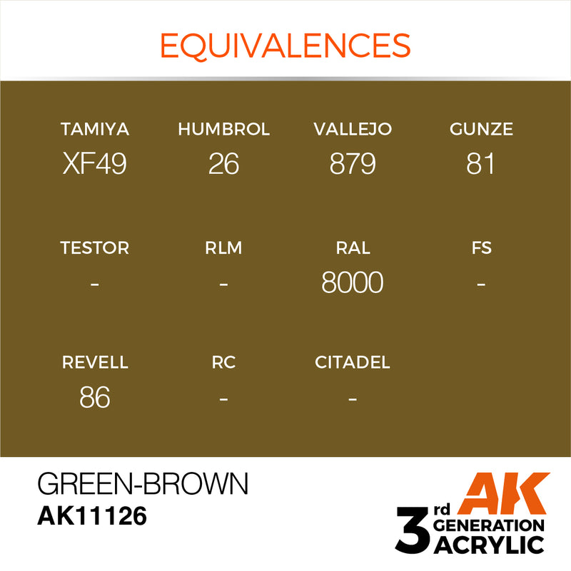 AK Interactive Green-Brown - Standard - 17ml