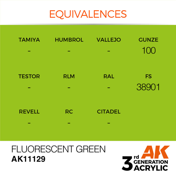 AK Interactive Fluorescent Green - Standard - 17ml
