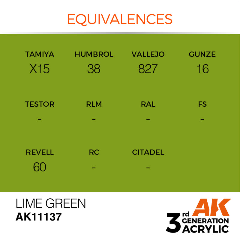 AK Interactive Lime Green - Standard - 17ml