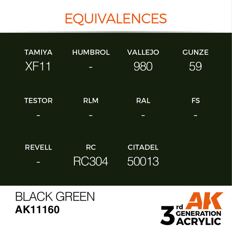 AK Interactive Black Green - Standard - 17ml