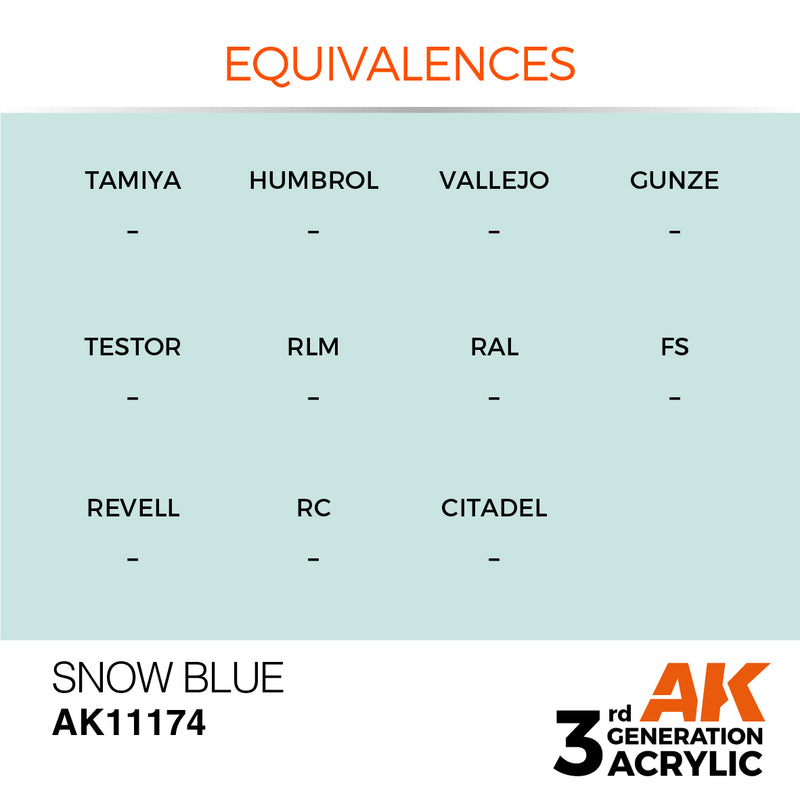 AK Interactive Snow Blue - Standard - 17ml