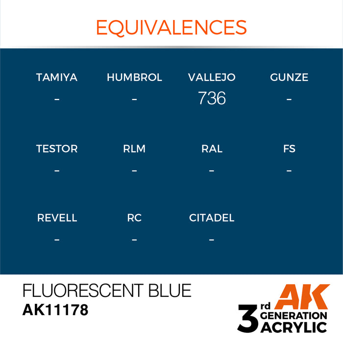 AK Interactive Fluorescent Blue - Standard - 17ml