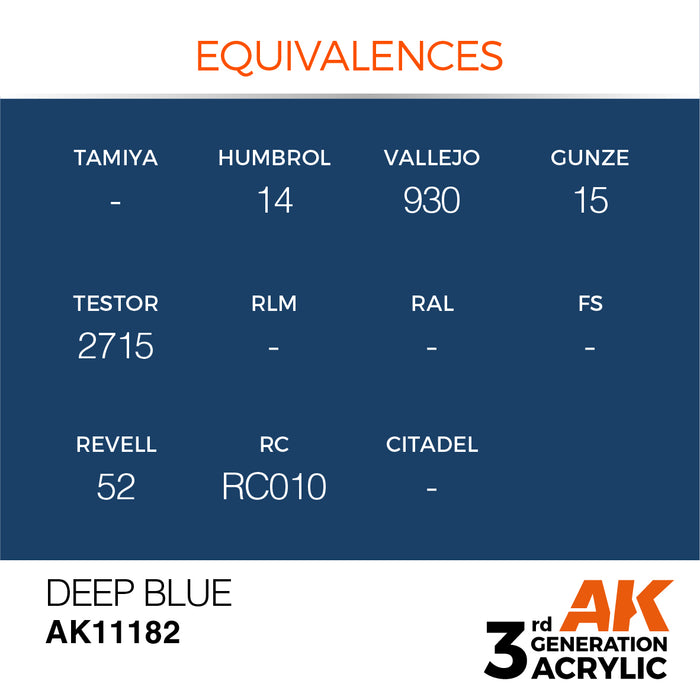 AK Interactive Deep Blue - Intense - 17ml