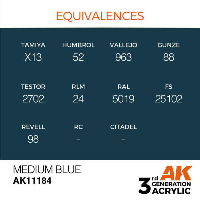 AK Interactive Medium Blue - Standard - 17ml