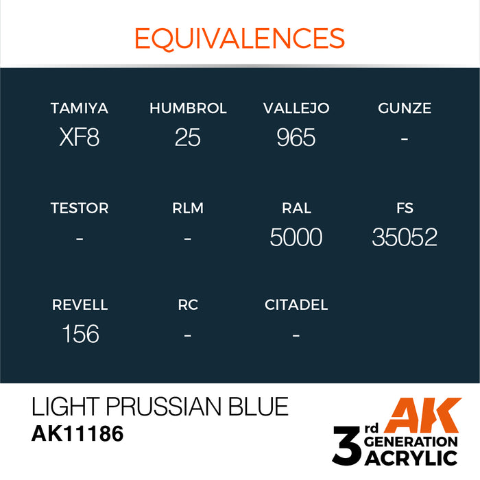 AK Interactive Light Prussian Blue - Standard - 17ml