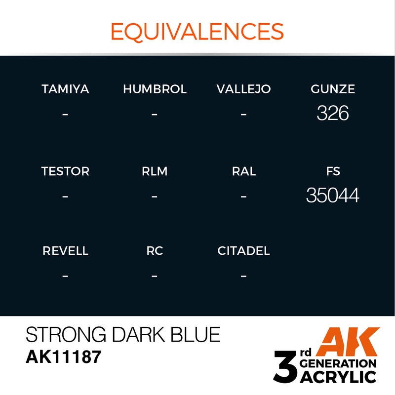 AK Interactive Strong Dark Blue - Standard - 17ml