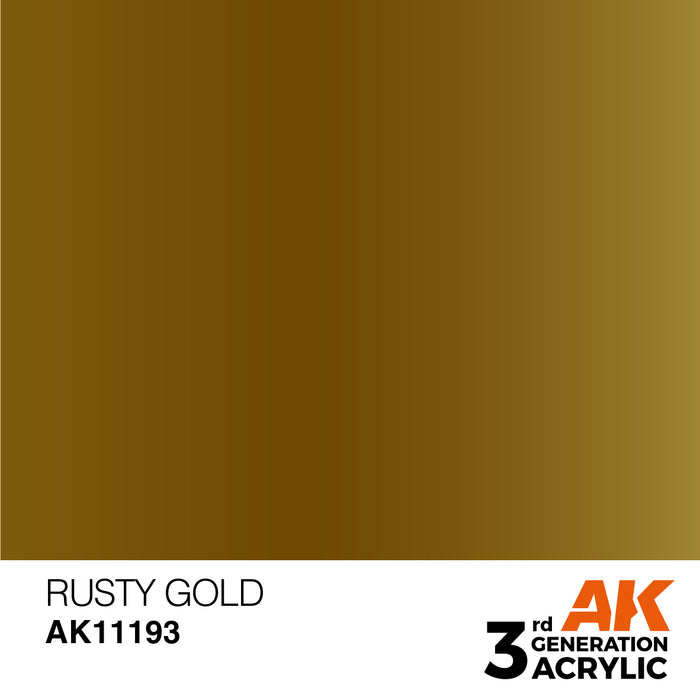 AK Interactive Rusty Gold - Metallic - 17ml