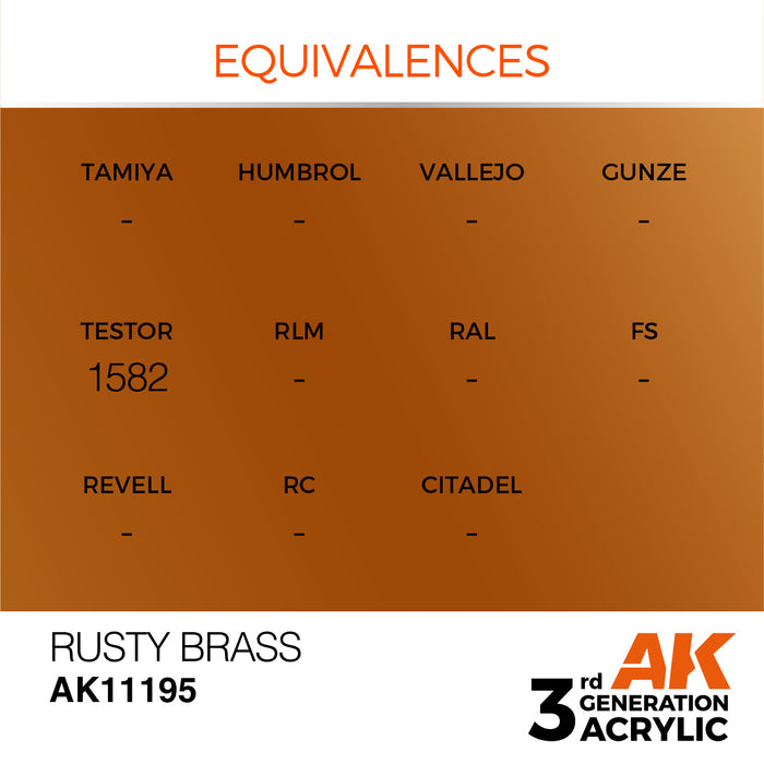 AK Interactive Rusty Brass - Metallic - 17ml