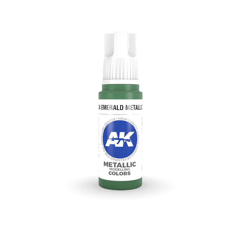 AK Interactive Emerald Metallic Green - Metallic - 17ml