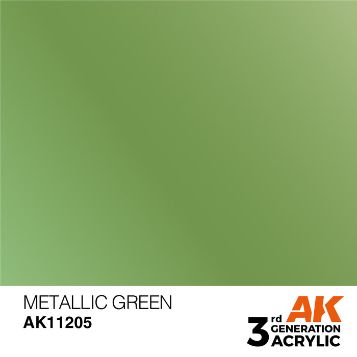 AK Interactive Metallic Green - Metallic - 17ml