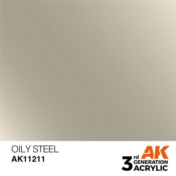 AK Interactive Oily Steel - Metallic - 17ml